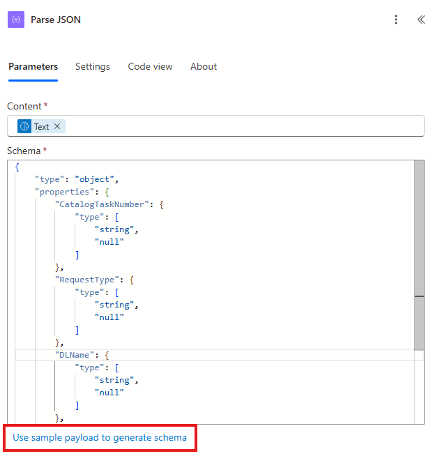 Parse JSON configuration