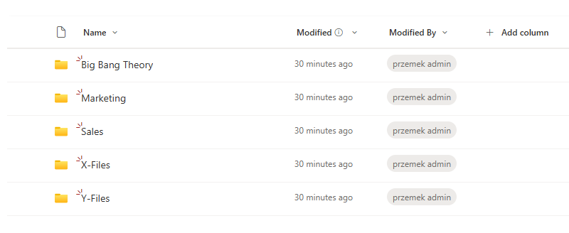 Root folder in SharePoint UI